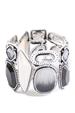 Black and White Silver Bracelet