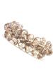 Faceted champagne crystal cuff