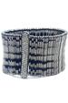 Gun metal cuff with crystal bar