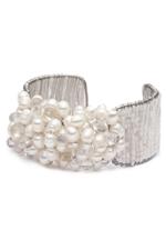 Pearl cluster bracelet