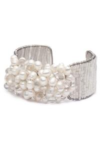 Pearl cluster bracelet