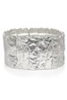 Silver hammered bracelet - As seen in the Daily Mail 