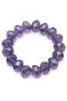 Single strand purple crystal bracelet