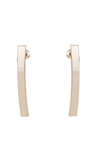 Gold Plated Bar Curve Earrings