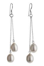 White Pearl Drop Earrings - As seen in HELLO! magazine