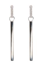 Silver Bar Earrings