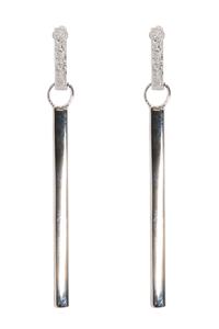 Silver Bar Earrings