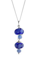 Blue Heart Bead Necklace