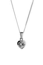 Clear Crystal Heart Necklace