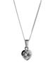 Clear Crystal Heart Necklace