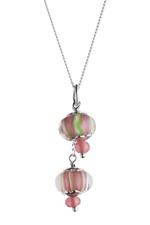 Pink/Green Bead Necklace