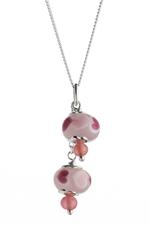 Pink Heart Bead Necklace