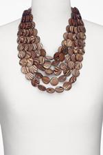 Five-strand Tiger Mother-of-Pearl Necklace 