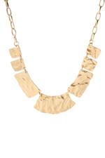 Gold Hammered Necklace