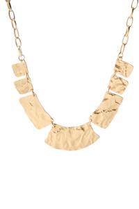 Gold Hammered Necklace