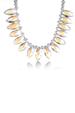Rainbow Crystal Petal Necklace