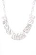Silver Hammered Necklace