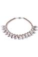 Smoky Crystal Petal Necklace