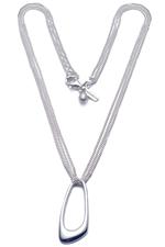 Triple strand loop necklace