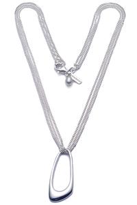 Triple strand loop necklace