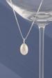 White pearl-drop necklace