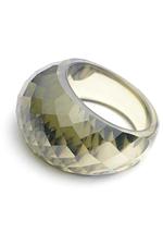 Olive Green CZ ring
