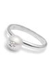 Pearl silver rosette ring