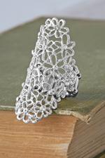 Silver Filigree Flower Ring
