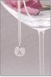Double-strand Signature Pendant Clear CZ Heart Necklace