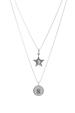 Double-strand Signature Pendant Star Necklace
