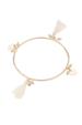 Gold Charm Tassel Bangle