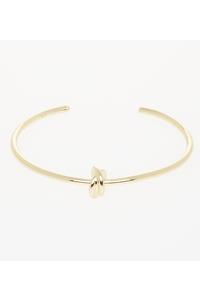 Gold Knot Open Bangle