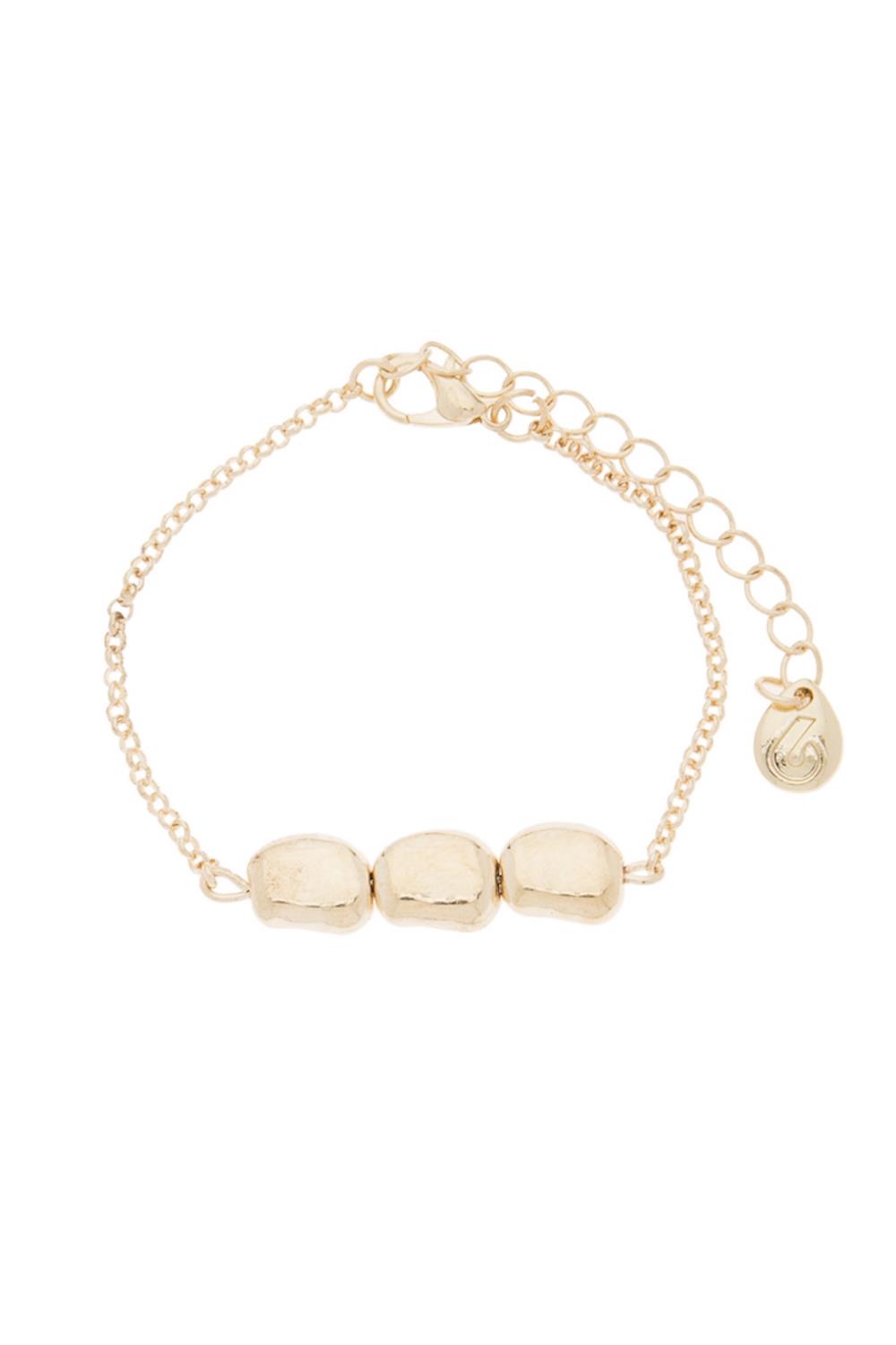 Bracelets > Gold Nugget Bracelet at Baronessa