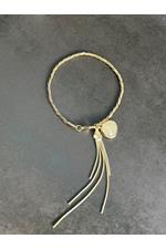 Gold Plated Opal Tassle Bracelet