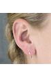 Dainty Sterling Silver Love You To The Moon and Back Pull Through Earrings