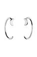 Dainty Sterling Silver Love You To The Moon and Back Pull Through Earrings
