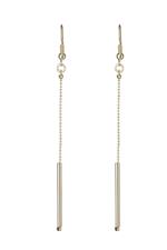 Long Gold Dianty Rod Earrings