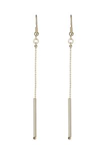 Long Gold Dianty Rod Earrings