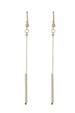 Long Gold Dianty Rod Earrings