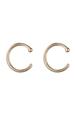 Petite 18ct Yellow Gold Bead Pull Through Earrings