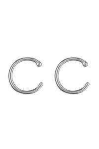 Petite Sterling Silver Bead Pull Through Earrings