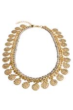 Gold Coin Statement Necklace