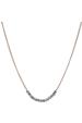 Gold Grey Crystal Curve Necklace