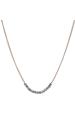 Gold Grey Crystal Curve Necklace