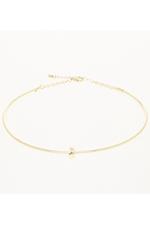 Gold Knot Bar Necklace