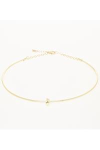 Gold Knot Bar Necklace