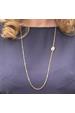 Long Gold Chain Shell Necklace