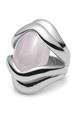 Silver Rose Quartz Dress Ring